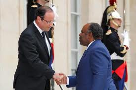 Francois Hollande and Ali Bongo the French Empire may be crumbling in Africa