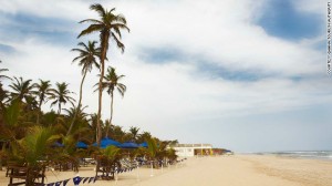 Labadi beach is Accra's most popular stretch of coast. On weekends visitors are entertained by traditional Ghanaian music, drumming and dancing.