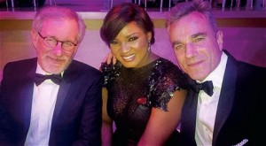 At the Time 100 Gala with Steven Spielberg and Daniel Day-Lewis