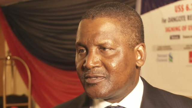 Aliko Dangote: "For the first time in our lifetime we'll see Nigeria exporting petroleum product"
