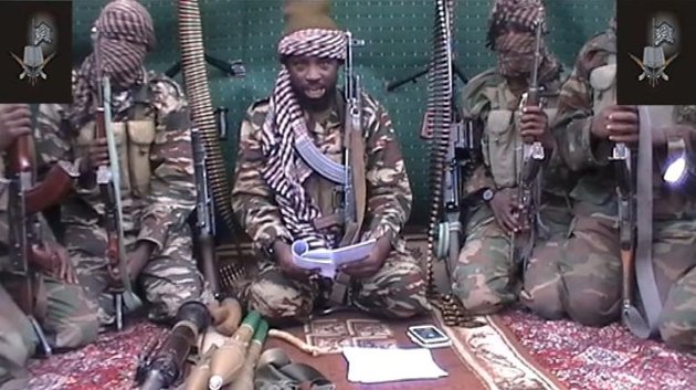 AFP/Boko Haram/AFP/File - This screengrab taken on September 25, 2013 from a video distributed through an intermediary to local reporters and seen by AFP, shows a man claiming to be the leader of Nigerian Islamist extremist group Boko Haram, Abubakar Shekau