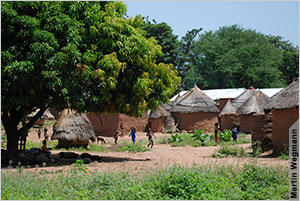 Close to 600 million people in sub-Saharan Africa lack modern access to electricity, such as the residents of this village in Benin, shown in 2007.