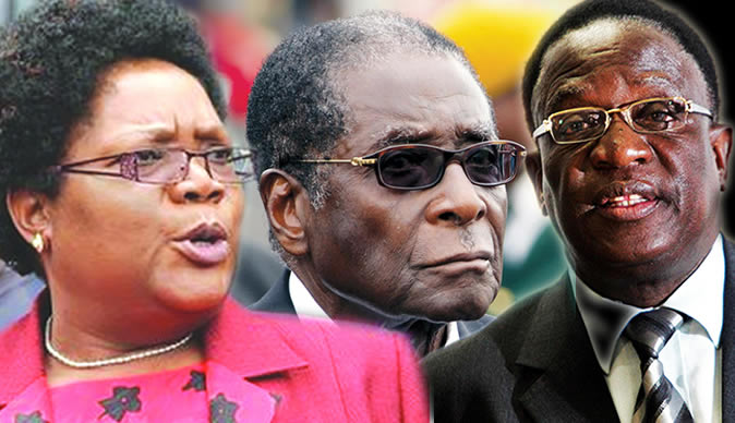 Contenders for the throne: liberation war veteran and Vice President Joice Mujuru and current Minister of Justice Emmerson Mnangagwa