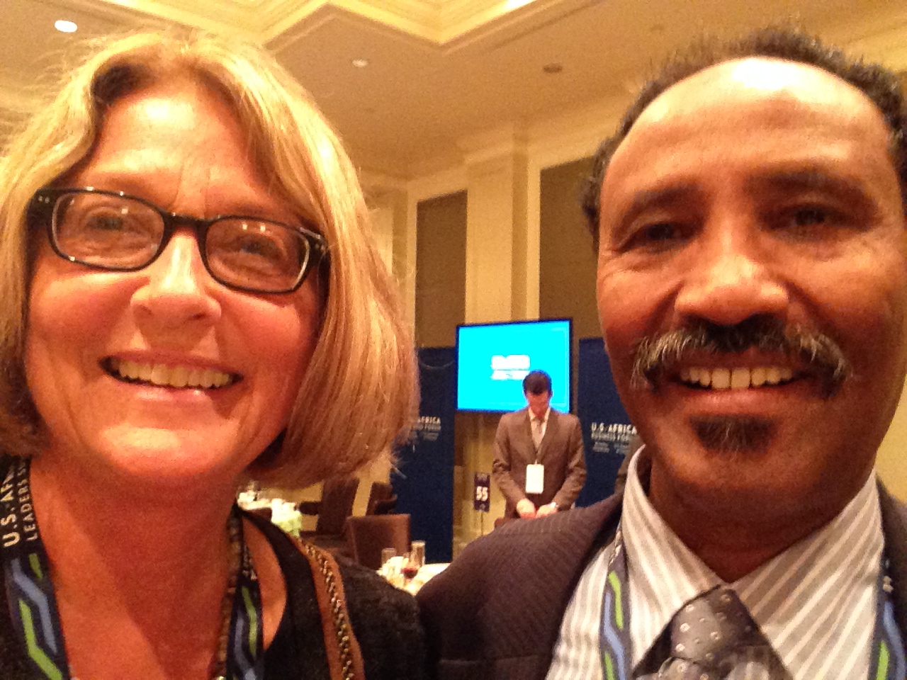 Vermeer CEO Mary Andringa with Minister of Foreigh Affairs and International Cooperation of Somalia, Mr. Abdirahman Dualeh Belleh at the recent USA-Africa Leaders Summit