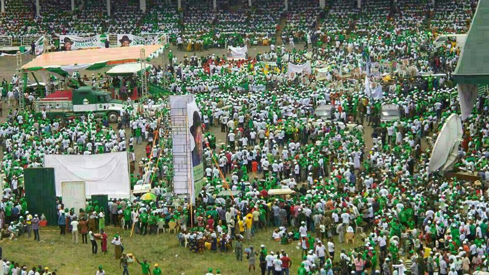 TAN's maiden rally in Awka mobilizing "Nigerians Demand..." for Goodluck Jonathan to declare for 2015 Presidency... Photo Credit: Tranformation Ambassador of Nigeria