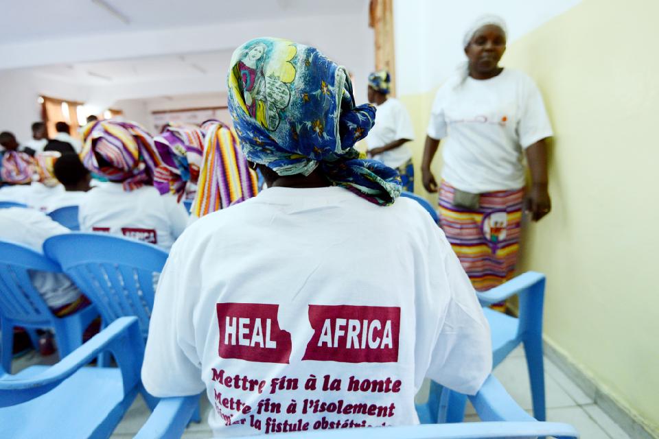 Women take part in a campaign at the hospital 'Heal Africa' which advocates an end to sexual violence and rape against women in Goma on May 30, 2013 (AFP Photo/Junior D. Kannah)