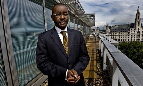 Strive Masiyiwa, CEO of Econet Wireless. Photograph: Sarah Lee for the Guardian