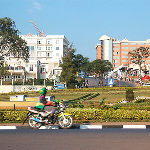 Streets of Kigali: The people keep it clean (Photo, Dylan Walters).