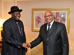 Nigeria's Jonathan and South Africa's Zuma