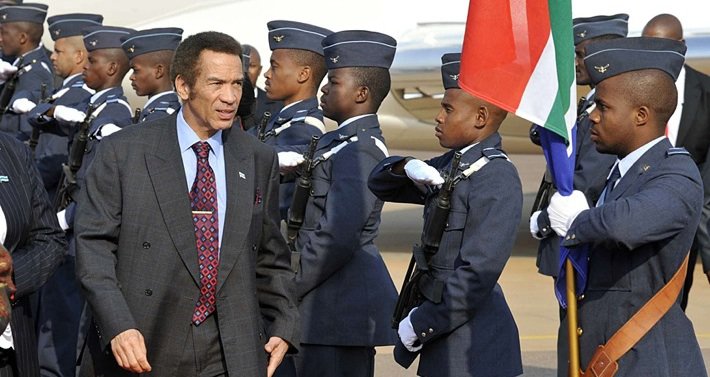 President Ian Khama, the son of Botswana's first president, won a second five-year term in elections on 24 October. Photo©Reuters