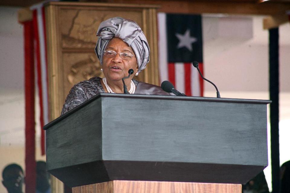 Liberian President Ellen Johnson Sirleaf says she will not seek an extension of the state of emergency (AFP Photo/)