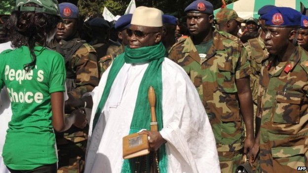 Mr Jammeh has won four successive elections but all of them have been marred by allegations of rigging
