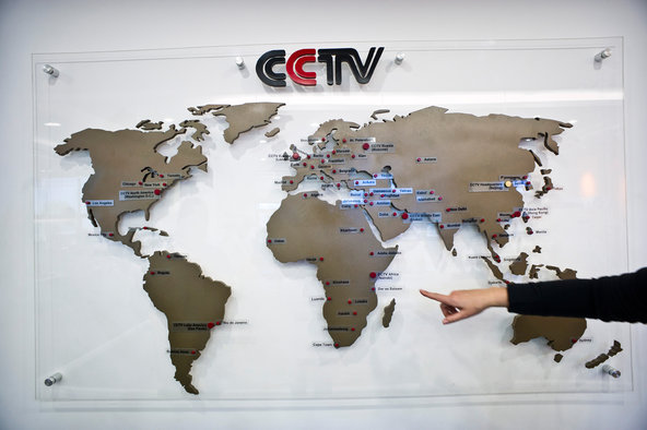 The state-run China Central Television opened CCTV Africa in Nairobi, Kenya, in 2012.Credit Sven Torfinn for The New York Time