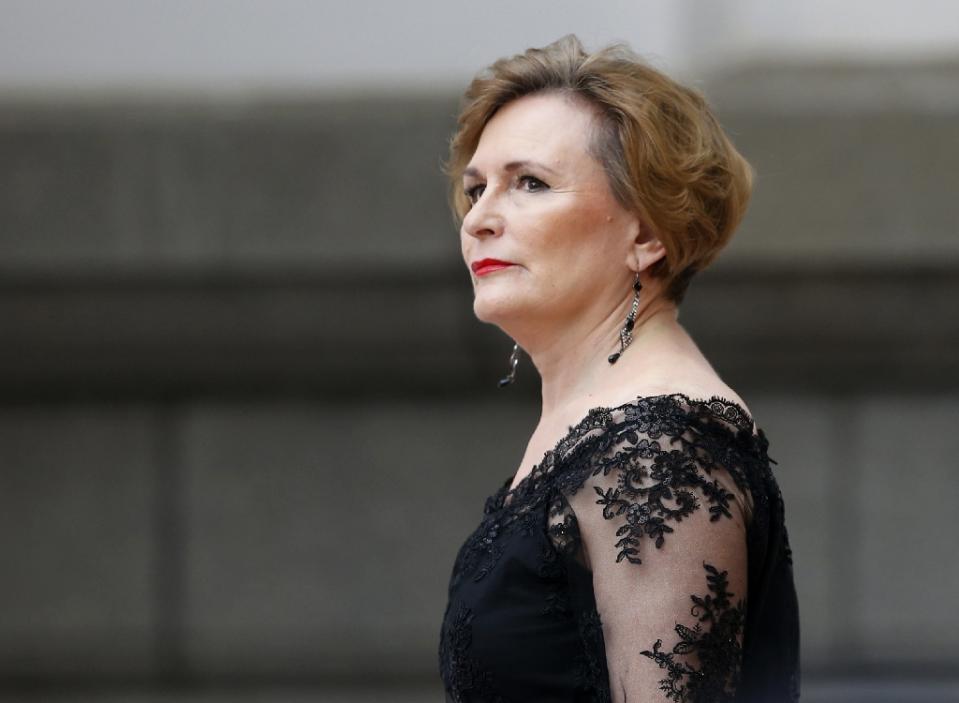 South African leader of the Democratic Alliance Helen Zille seen in Cape Town on February 12, 2015 (AFP Photo/Mike Hutchings)