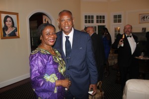 Melvin of the Constituency for Africa with Ambassador Faida
