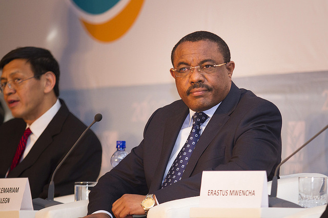 Prime Minister Hailemariam Dessalegn has now begun his second term in office. Photograph by IFPRI -IMAGES.
