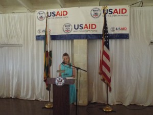 Ms Stephanie Funk, USAID Mission Director in Zimbabwe launches new agricultural support programmes to alleviate poverty in Zimbabwe. Photo credit:Wallace Mawire