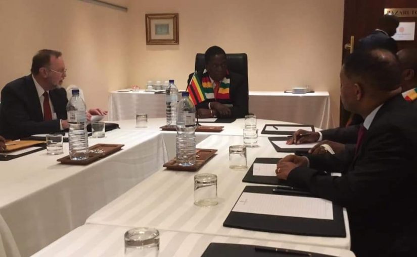 Assistant Sec Nagy with President Mnangagwa in Zimbabwe
