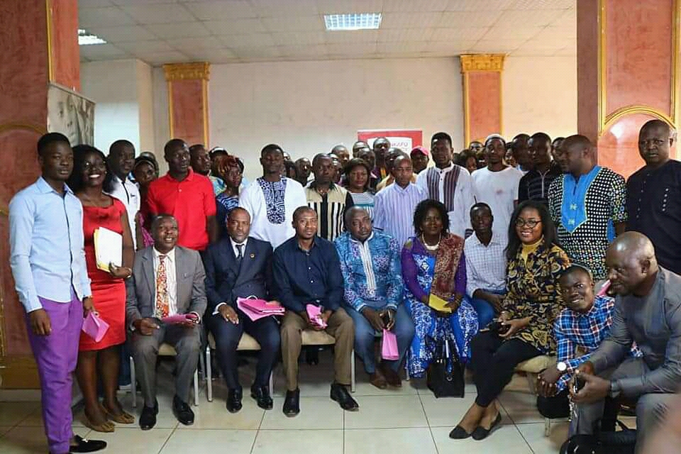 Participants at at the end of the public talk on proposing solutions to the numerous problems in Cameroon