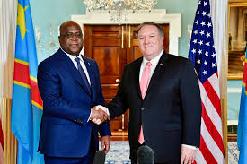 President Tshisekedi of the DRC and US Secretary of State Mike Pompeo