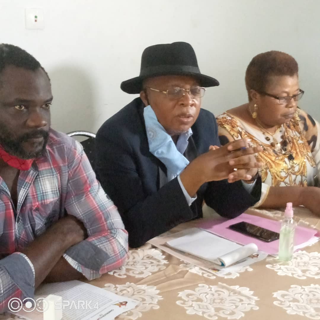 Officials of the Cameroon Film Industry decrying the law on Culture and Artistic Association in Cameroon