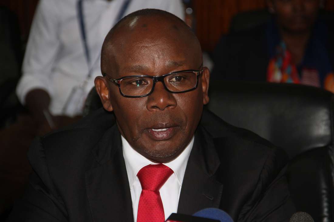 Githu Muigai during the handing over ceremony of the office to the incoming AG Justice Paul Kihara at sheria house on 3rd April 2018 ( PHOTO.MARTIN MUKANGU. NAIROBI)