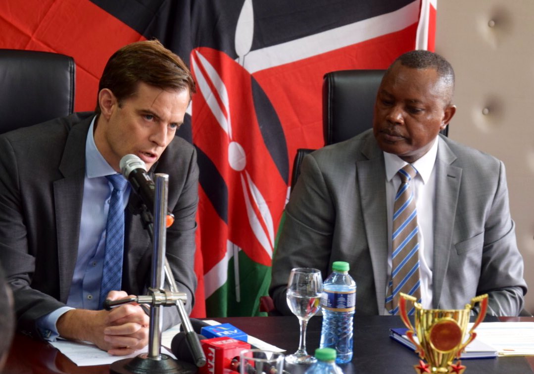 DCI boss George Kinoti with German Embassy Official.Photo courtesy