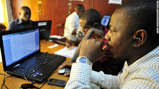 Observers-for-Sierra-Leones-National-Election-Watch-check-computers-in-Freetown-November-16-2012-ahead-of-elections