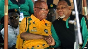 Jacob Zuma (l) and Kgalema Motlanthe (r) have been close allies