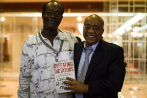 Prof Ayittey and Mo-Ibrahim ,united in a common course to improve democracy and leadership in Africa