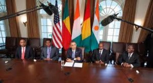 President Obama welcomes four freely-elected African leaders to the White House 