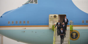 PHOTO | MANDEL NGAN US President Barack Obama steps off Air Force One upon arrival at Hartsfield-Jackson Atlanta International Airport in Atlanta, Georgia, on May 19, 2013. Obama will go on his first African tour between June 26 and July 3.  AFP