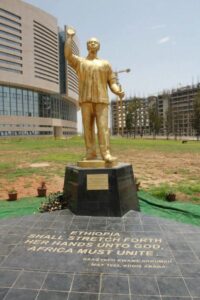 Dr. Nkrumah’s statue at the site of the new AU Conference Centre