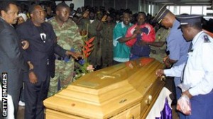 Foe was given a state funeral in Cameroon