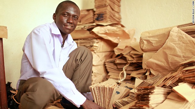 Andrew Mupuya is the founder of Uganda's first registered paper bag company. Youth Entrepreneurial Link Investments (YELI) is supplying restaurants, supermarkets and medical centers in Kampala