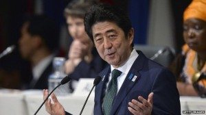 Shinzo Abe is visiting three nations in Africa 