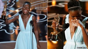 Lupita Nyong'o said the colour of this dress reminded her of Nairobi