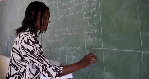 A TEACHER IN NAMIBIA. PHOTO©WORLD BANK