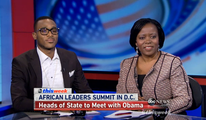 Nigerian recording artist D’Banj and Dr. Sipho Moyo, Africa Executive Director for the ONE Campaign, discuss the upcoming U.S.-Africa Leaders Summit. Clip and image courtesy of ABC This Week