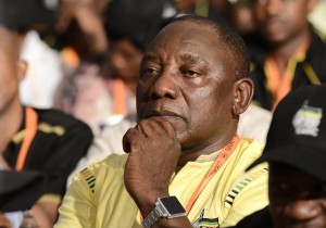 South Africa's deputy president Cyril Ramaphosa, pictured during the 53rd national conference of the ruling African National Congress, in Bloemfontein, on December 17, 2012 (AFP Photo/Stephane de Sakutin)