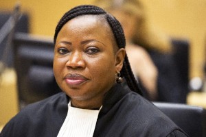 Fatou Bensouda, pictured in the Hague in May 2014, said prosecutors are not dropping the five counts against Uhuru Kenyatta, saying that would be "inappropriate" (AFP Photo/)