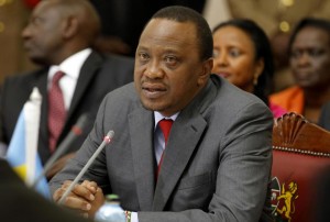 Kenyan President Uhuru Kenyatta attends a ceremony in Nairobi on May 11, 2014 (AFP Photo/)