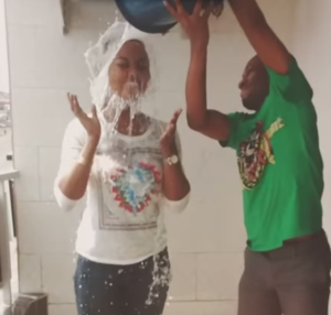 Edith Broui launched the challenge after she posted on Youtube a video of her having a bucket of ice-cold soapy water poured on her head.