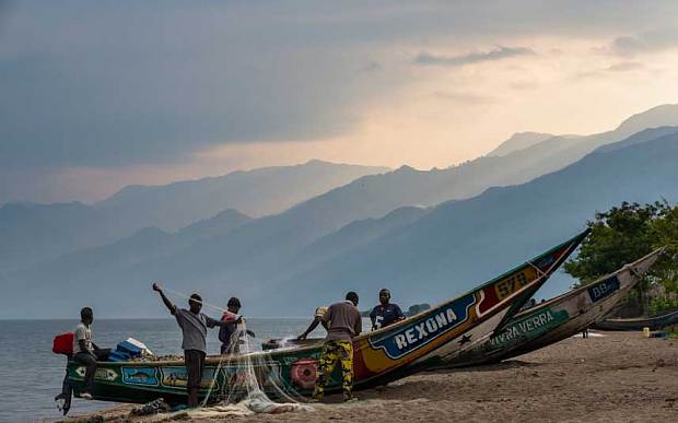 Fishermen of Kavanyongi on the Northern shores of Lake Edward, inside Virunga National Park. Photo: Getty Images