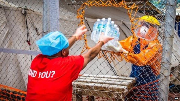 People are being kept in isolation at Ebola treatment centres in Sierra Leone