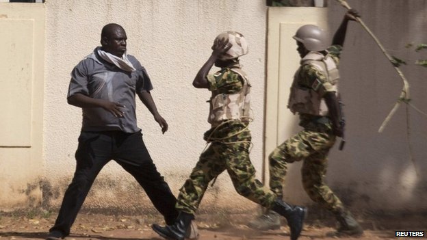 This photo of Lassina Sawadogo standing up to soldiers went viral