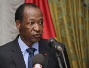 Burkina Faso's President Blaise Compaore speaks at the Presidential Palace in Ouagadougou on July 26, 2014 (AFP Photo/Sia Kambou)