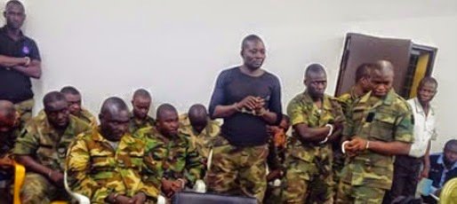 The soldiers sentenced to death for mutiny in September 2014