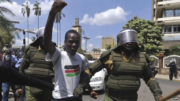 Activists protested outside parliament as MPs passed the amended bill