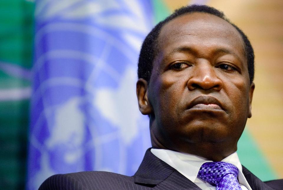 A picture taken on November 12, 2008 shows Burkina Faso President Blaise Compaore in Geneva (AFP Photo/Fabrice Coffrini)